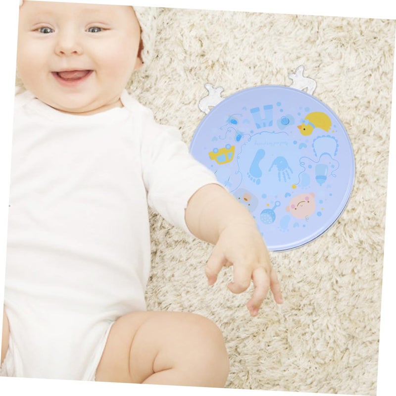 Newborn Footprint Casting Kit Baby Hand and Foot Print Keepsake Mold Plaster Footprint Ornament for Nursery Memories for New Parents 1 Set - Image 4