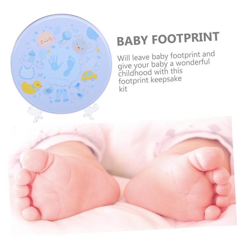 Newborn Footprint Casting Kit Baby Hand and Foot Print Keepsake Mold Plaster Footprint Ornament for Nursery Memories for New Parents 1 Set - Image 3