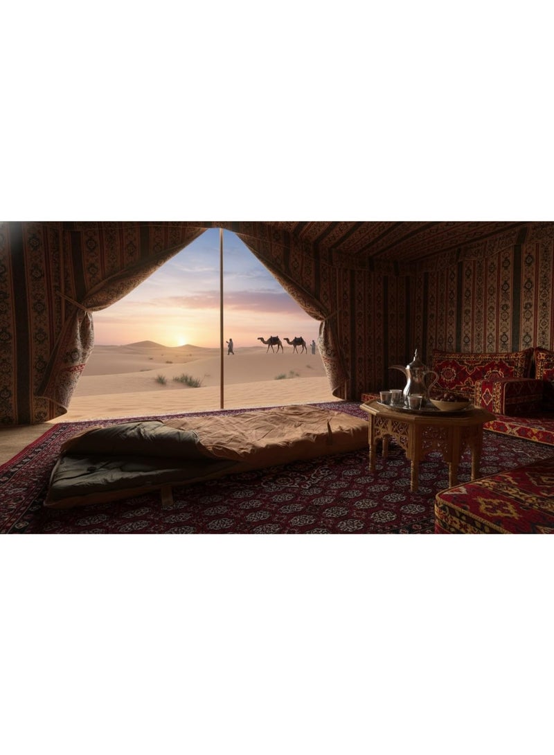 بيكي فراش نوم للرحلات – قماش تنزاني رملي 200*190سم - Image 5