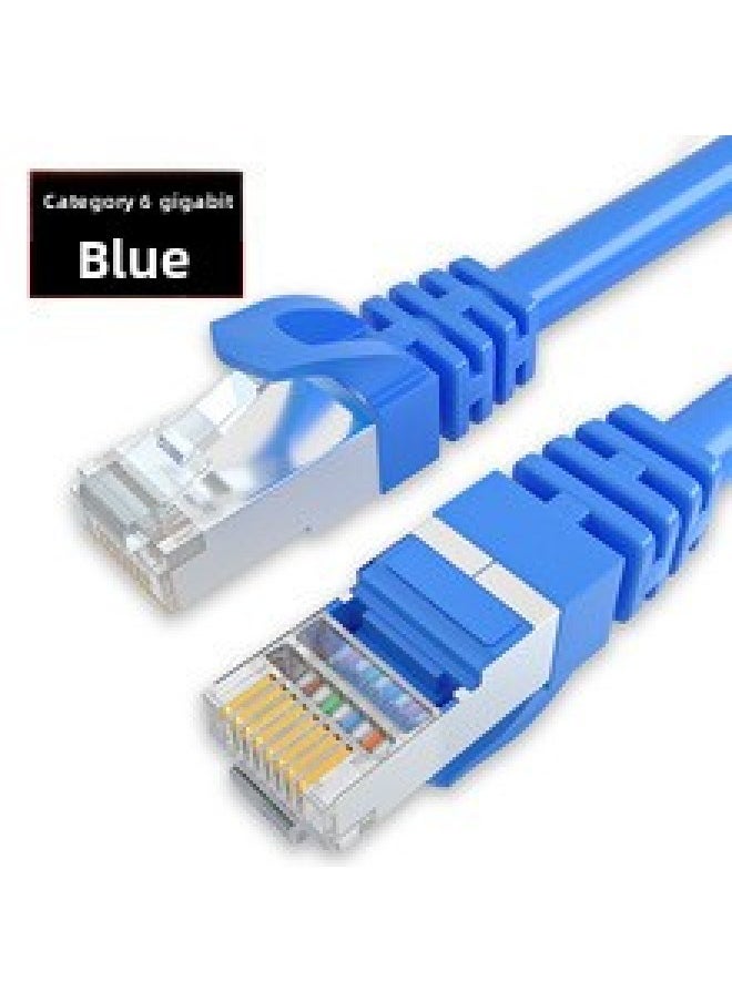 Generic Router Network Cable Cat6 Category 6 Unshielded Network Cable Network Jumper Household Outdoor Computer Broadband Twisted Pair-Color:Blue-Line Length:2 M  - Image 1