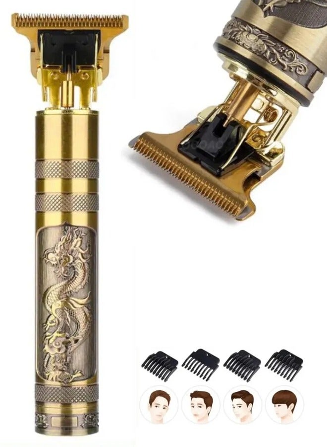 ماكينة تشذيب شعر اللحية الاحترافية القابلة لإعادة الشحن مع أمشاط وفرشاة - Image 1