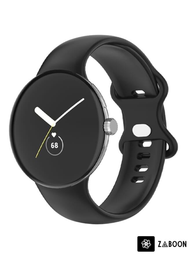 Zaboon Google Pixel Watch Single Color Silicone Watch Band Man - Image 1