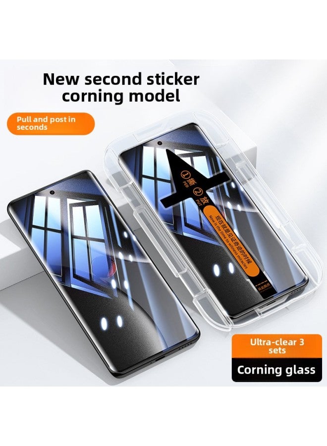 [ultrasonic Seconds Unlock] For Millet 15ultra Tempered Film 15/15pro Mobile Phone Film Xiaomi14/-Colour:Second-adhesive Warehouse Tempered Film丨ultra-clear 3 Sets丨corning GlassFilm Application Success Rate Is 99%丨unlock With Ultrasonic Waves In SecondsSmooth And No Fingerprints-Size:For Xiaomi13 Pro
