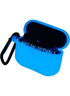 For Airpods Pro Case Luminous Silicone Protective Skin Wireless Charging Case Cover For Airpod Pro 3Rd Generation Full Protection Case Glow In The Dark For Airpods 3 Case Blue