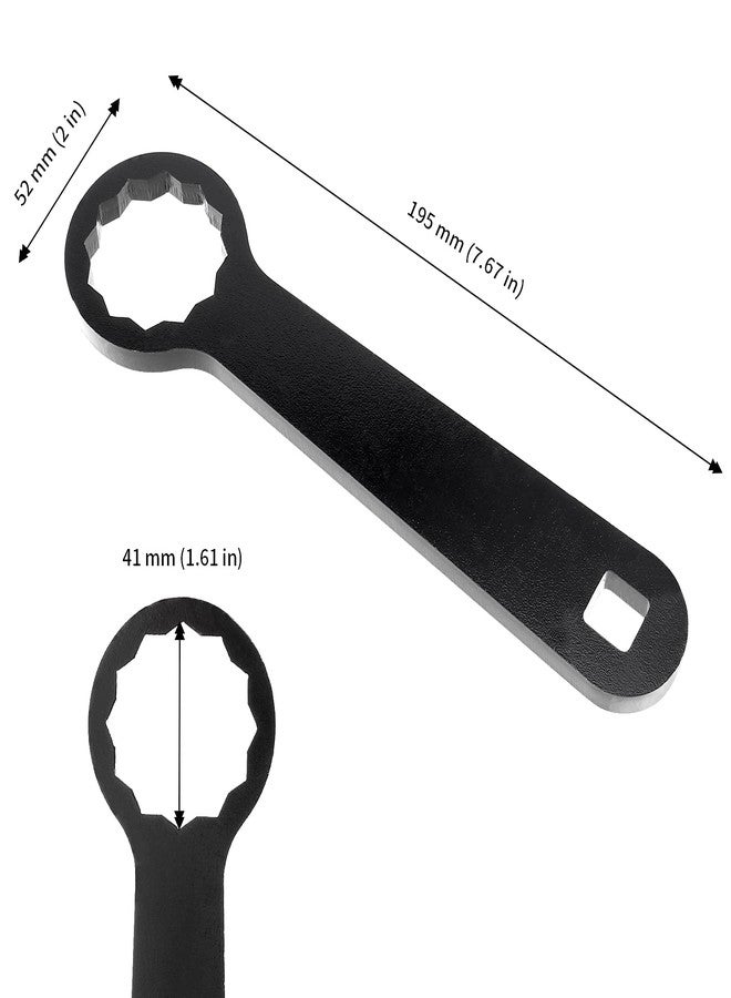 JAPCHET 2 Pack 36 mm Black Rear Axle Wrench, 4882 Rear Wheel Axle Torque Wrench Hand Tool for Harley-Davidson Motorcycles, Similar to HD-47925 - Image 2