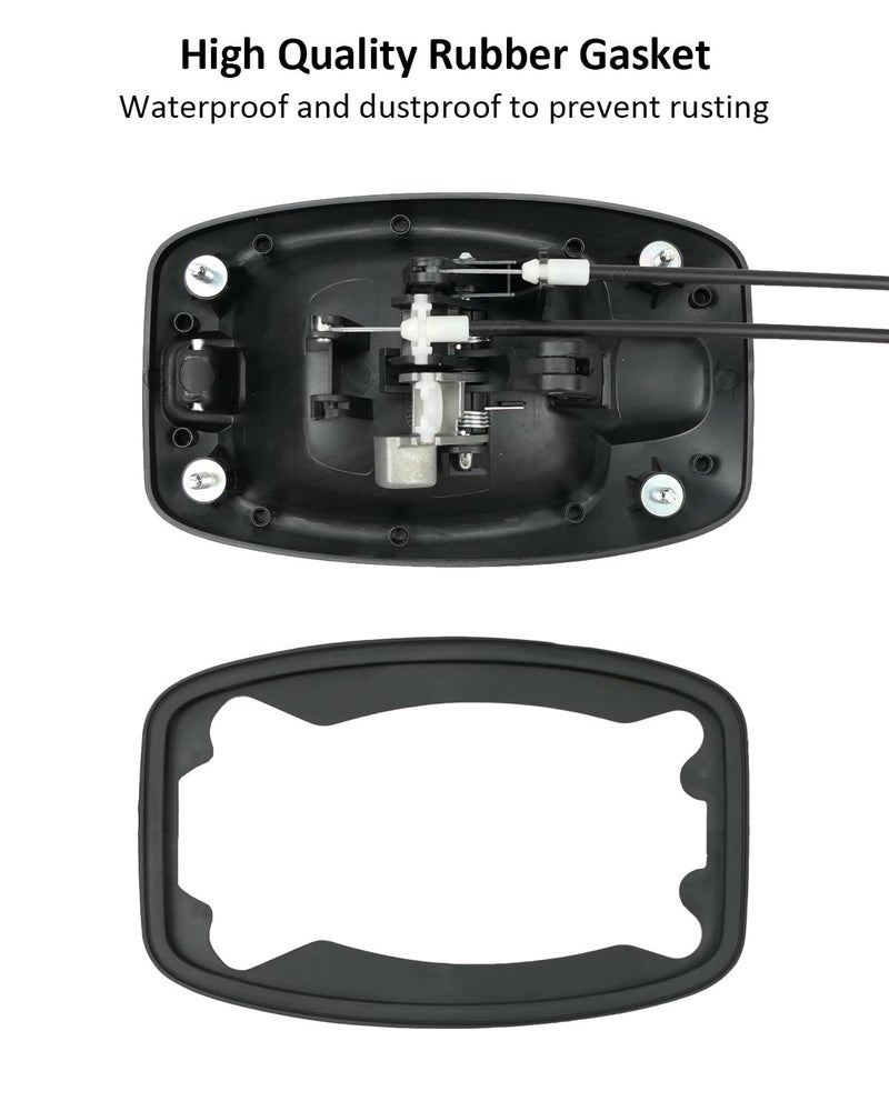 YIGUCS Sliding Door Handle with Cable Fits for Promaster 1500 2500 3500 for 2014-2018 Right Passenger Side Replaces 5RK14JXWAB Black - Image 4