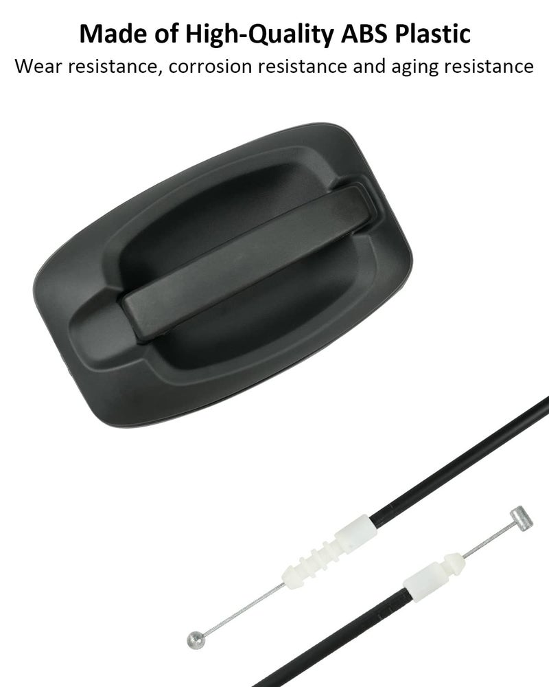 YIGUCS Sliding Door Handle with Cable Fits for Promaster 1500 2500 3500 for 2014-2018 Right Passenger Side Replaces 5RK14JXWAB Black - Image 3