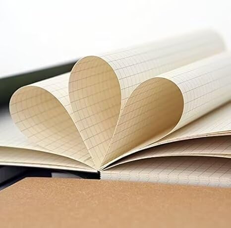 Lemome Grid Paper Notebook Hardcover Classic Notebook with Pen Holder - Page Dividers Presents 8.4 x 5.7 in - Image 5