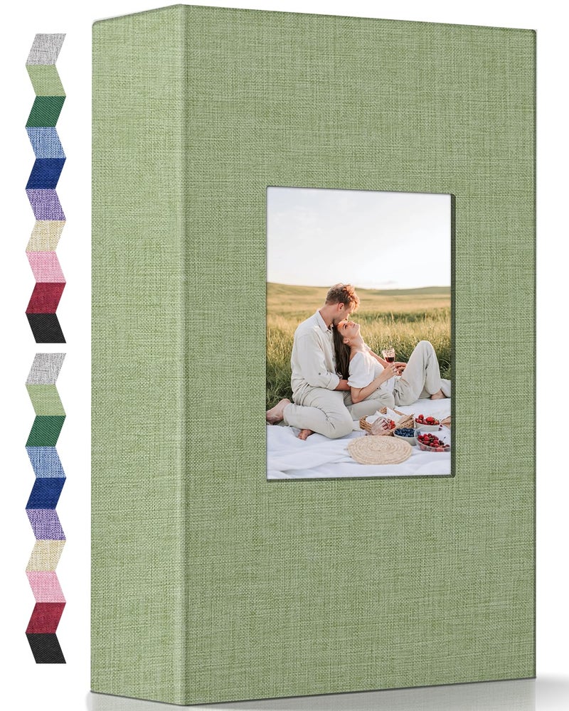 popotop Photo Album 4x6300 Photos Linen Cover Photo Books with 300 Horizontal PocketsSlipin Picture Albums for Family Wedding Anniversary Baby Vacation Pictures