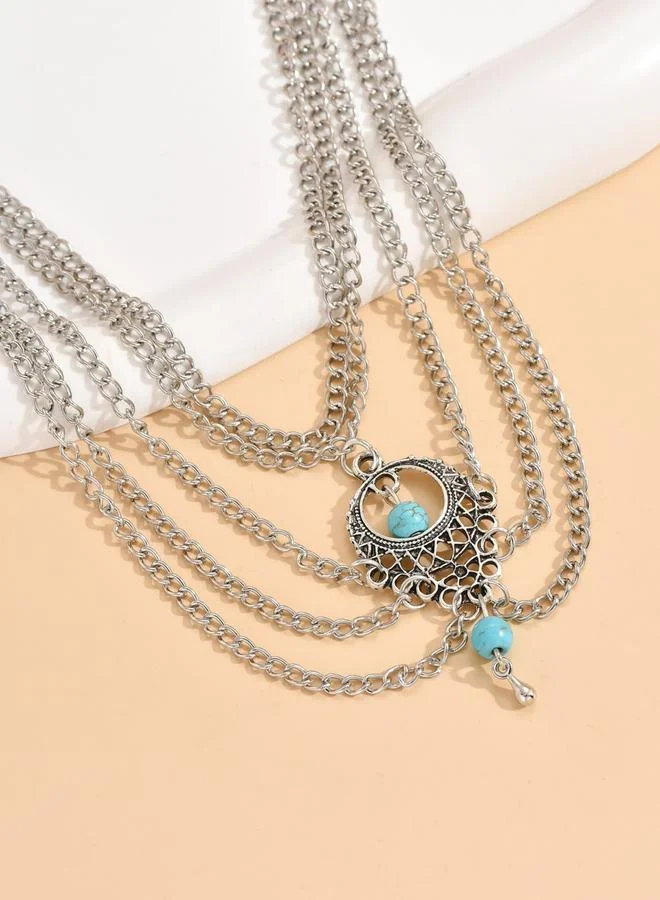 Take Two  Layered Anklet with Pendant for Women | Best Price UAE