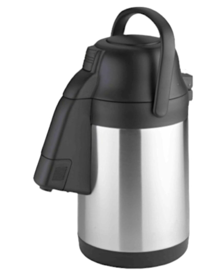 فيليكس قارورة ترمس من الفولاذ المقاوم للصدأ مزدوجة الجدار سعة 4 لتر مع أغطية ضغط - Image 1