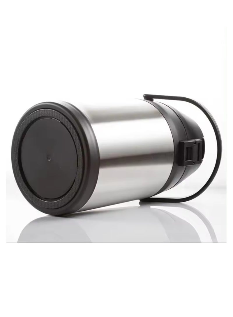 فيليكس قارورة ترمس من الفولاذ المقاوم للصدأ مزدوجة الجدار سعة 4 لتر مع أغطية ضغط - Image 3