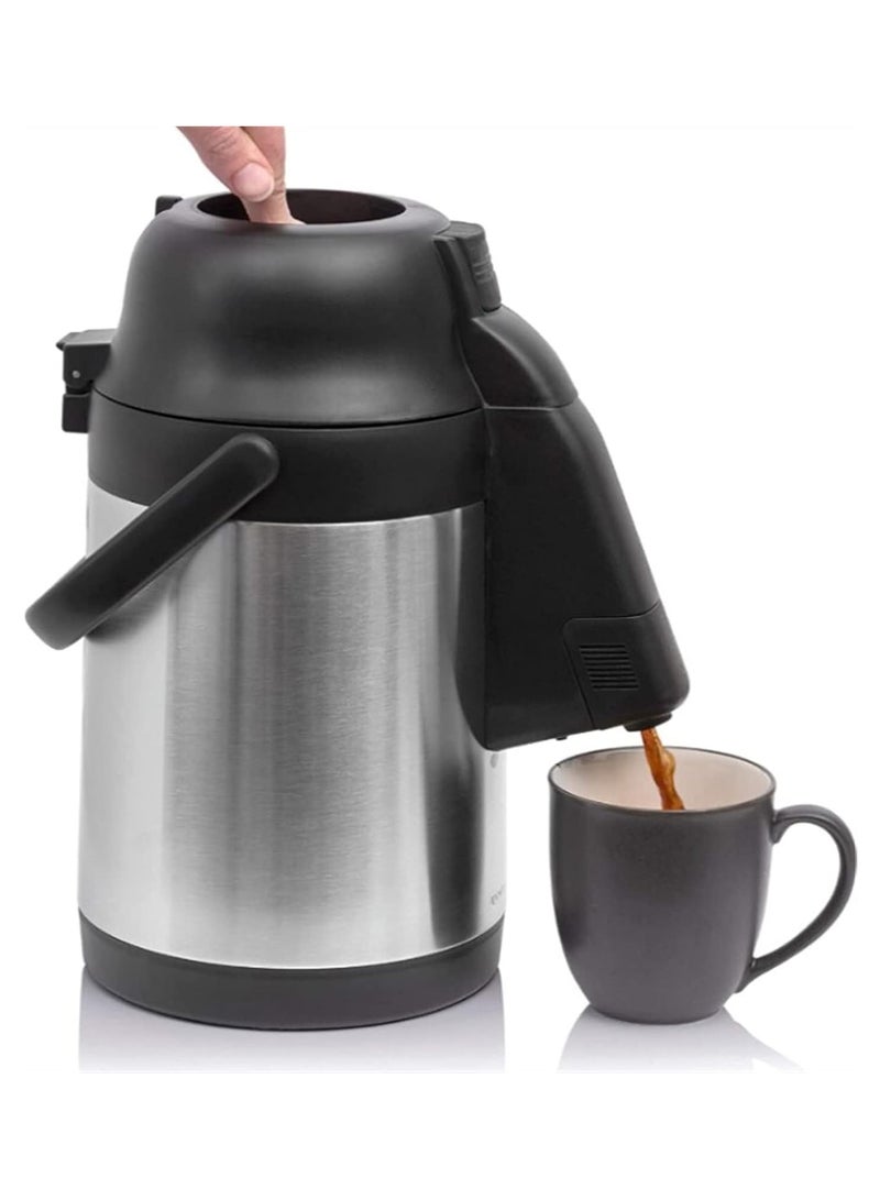 فيليكس قارورة ترمس من الفولاذ المقاوم للصدأ مزدوجة الجدار سعة 4 لتر مع أغطية ضغط - Image 2