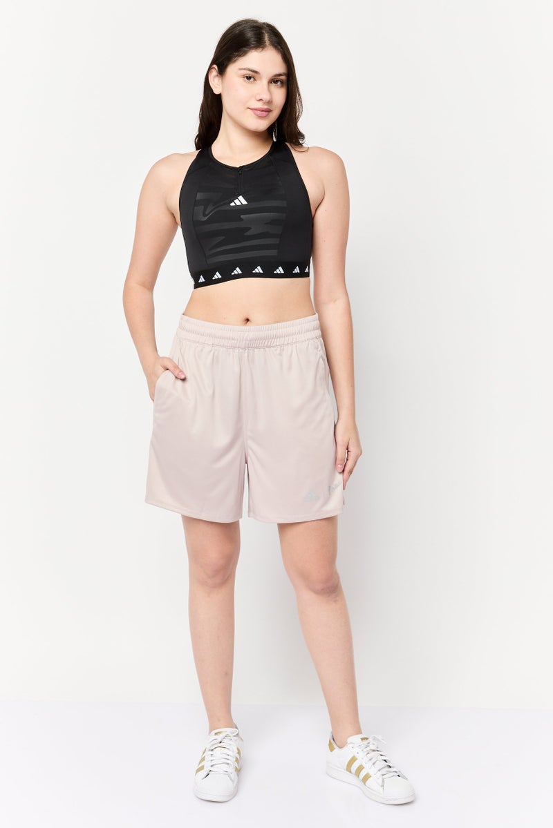 Adidas Adidas x Parley Women Sportswear Fit Running Shorts, Light Tan  - Image 3