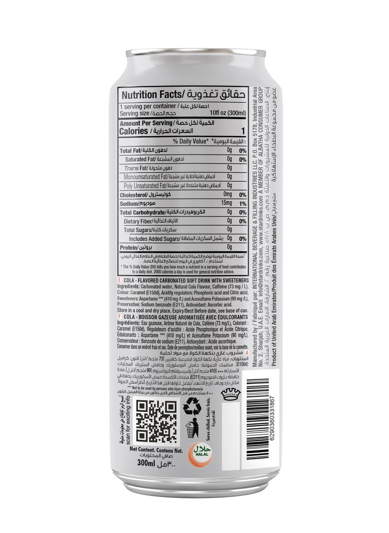Star Zero Sugar Cola Drink 6 x 300ml  - Image 3