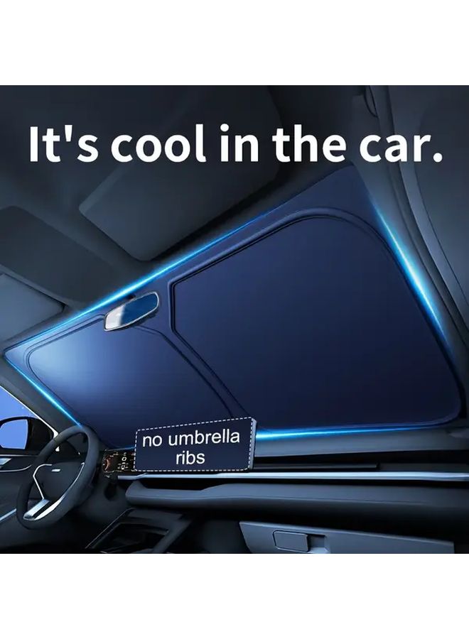 2025 New Car Sunshade Front Window Sunscreen 55x30.3 Inch Windshield Cover - Image 1