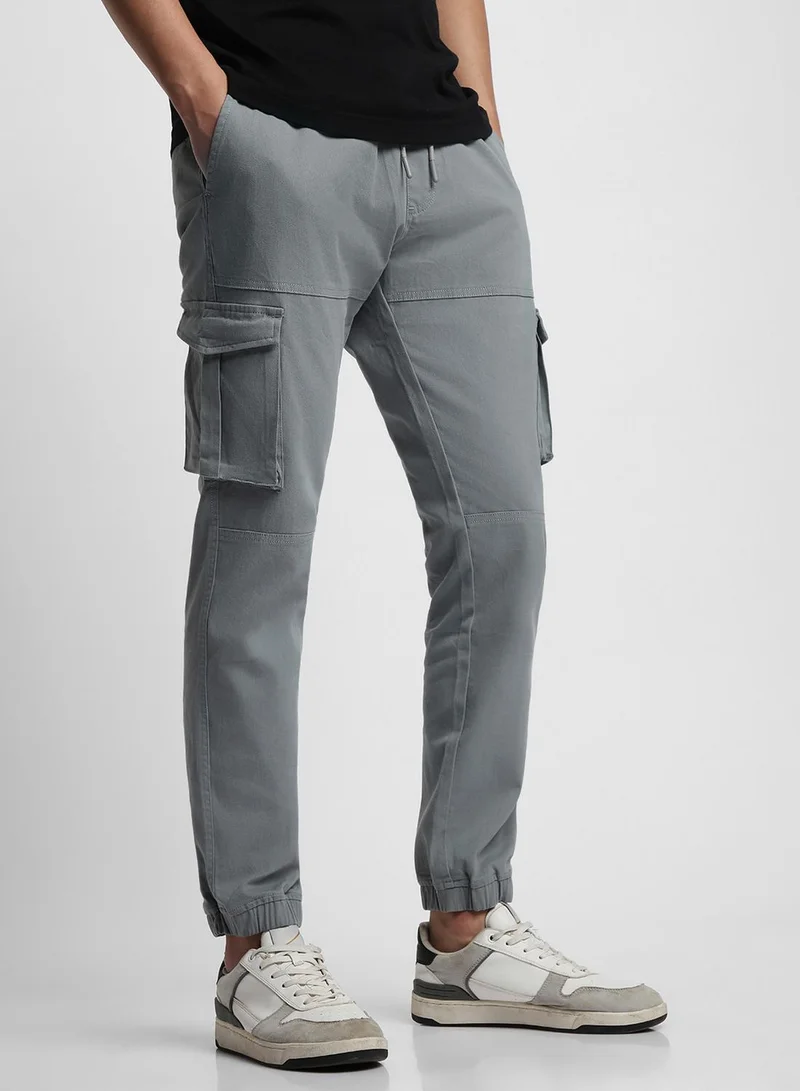 Dennis Lingo Slim Fit Aqua Trouser for Men - Cotton Blend, Full Length, Mid Rise, Casual