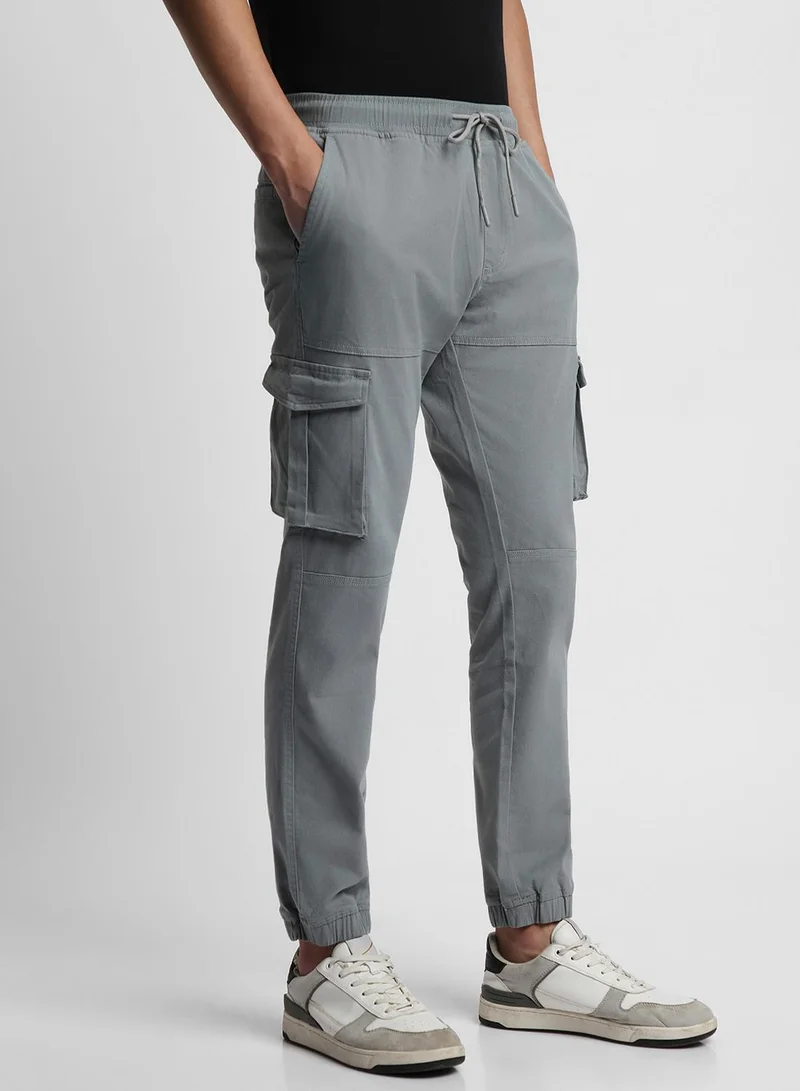 Dennis Lingo Slim Fit Aqua Trouser for Men - Cotton Blend, Full Length, Mid Rise, Casual
