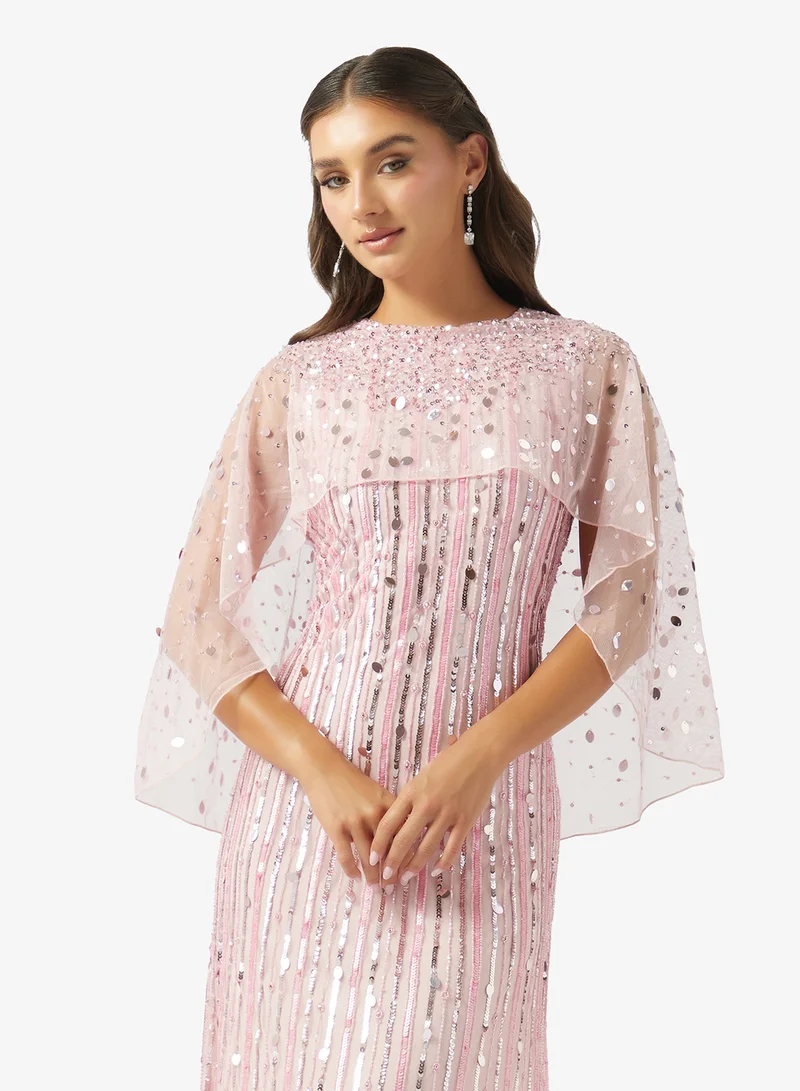 Namshi x  Bead Embellished Evening Gown for Women | Best Price UAE