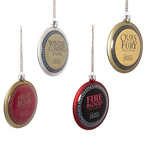 Kurt S. Adler Kurt Adler Game of Thrones Disc Ornament, 80mm, Set of 4 - Image 1