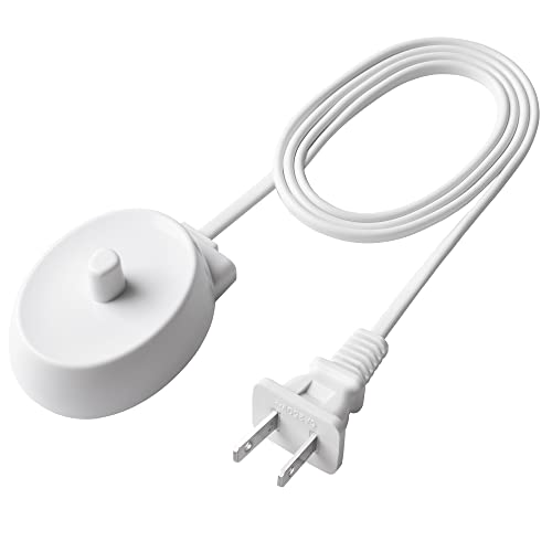 HARBENDI Toothbrush Charger for Braun Oral B Electric Toothbrush,Inductive Charging Base Model 3757 Portable Waterproof Power Cord - Image 1