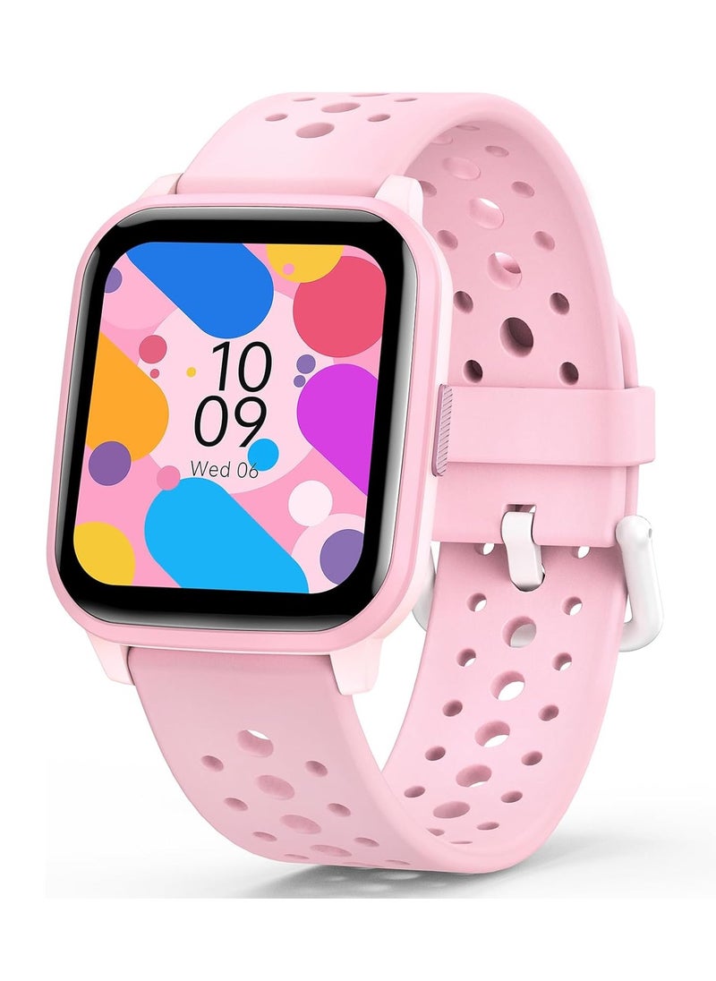 Generic Kids Smart Watch with Sleep Mode, 20 Sports Modes, 5 Games and Pedometer - Fun Birthday Gifts for 4-16 Year-Olds(Pink)  - Image 1