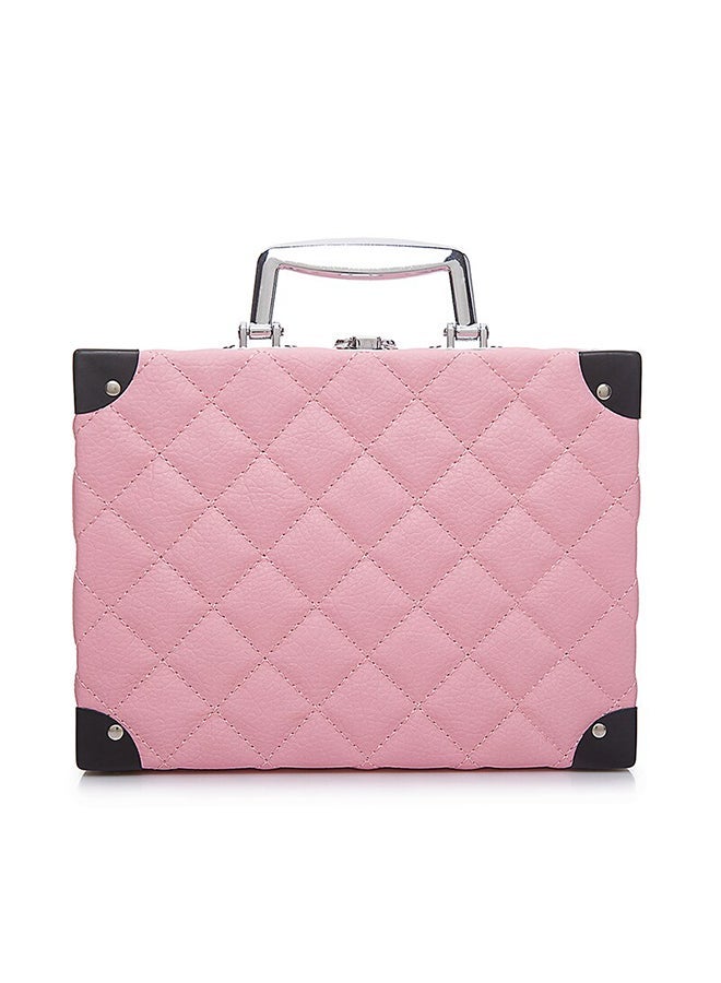 NIBEMINENT Square Cosmetic Case Pink/Black