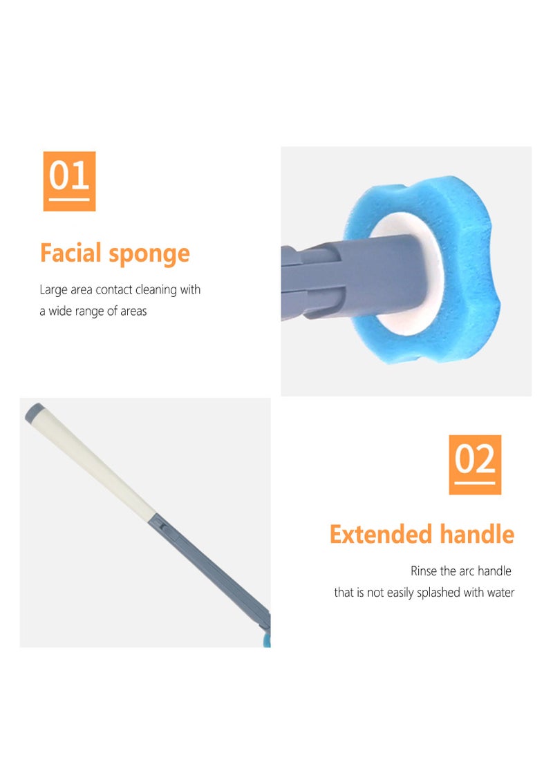Disposable Toilet Brush with 10 Toilet Brush Refills, Disposable Toilet Brush Cleaner, Disposable Toilet Bowl Brush, Toilet Cleaner, Toilet Bowl Cleaners