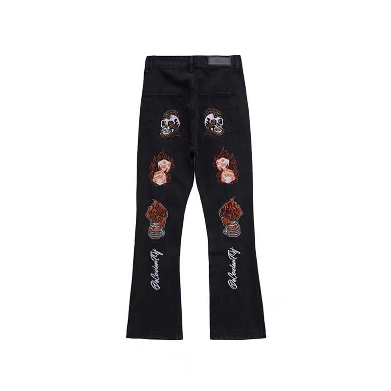 Unisex Classic Denim Jeans Loose Fit Daily Outdoor Wear - Image 4