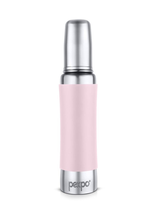PEXPO Jack & Jill Stainless Steel Baby Feeding Bottle (250ml) | BPA Free | Slim Neck | Ideal for Infant and Toddlers (Pink) - Image 1