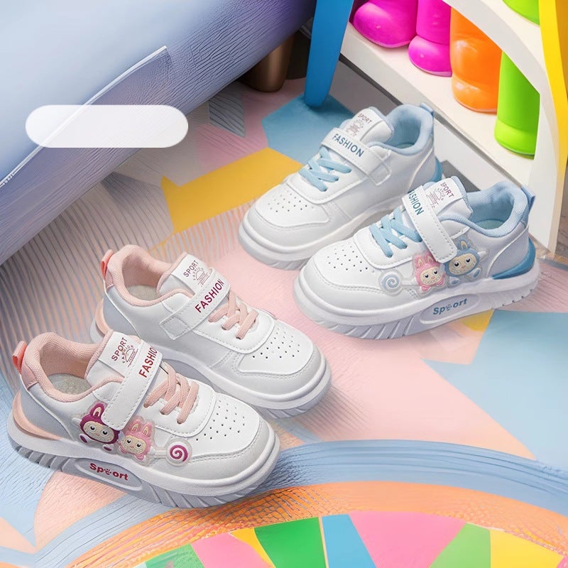 Girls' Korean Style Shoes 2025 New Children'S Casual Low-Top Board Shoes White Shoes Waterproof Boys' Single-Layer Shoes - Image 5