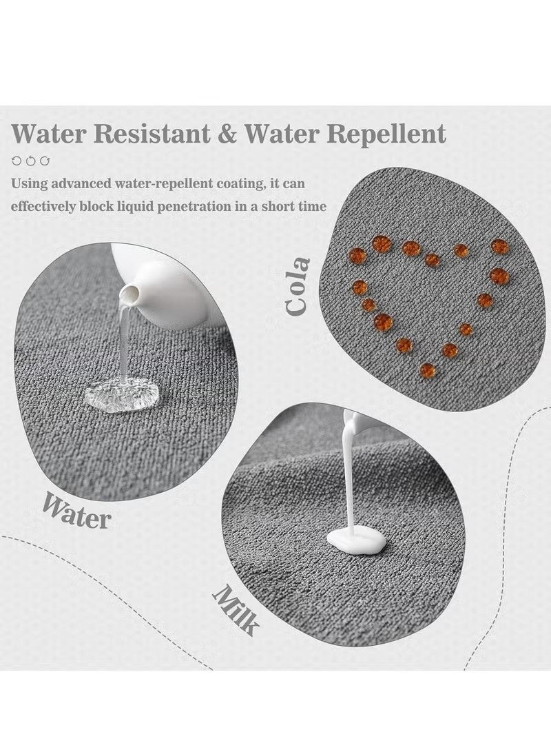 Beauenty Sofa Cover Anti-Wrinkle Full Coverage Sofa Cover – Exquisite Details with Tassel Edges, Waterproof, Dustproof, Anti-Cat Scratching, Anti-Slip, Flexible, Compression-Resistant, Teddy Velvet Jacquard - Image 5