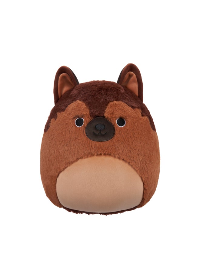Squishmallows دمية فوزامالو متوسطة الحجم بارتفاع 12 إنش ماريو براون جيرمان شيبرد مرخصة رسميًا من كيلي توي هدية ملونة ناعمة للأطفال البنات والأولاد قابلة للغسل قابلة للعصر ملونة لجميع الأعمار  - Image 1