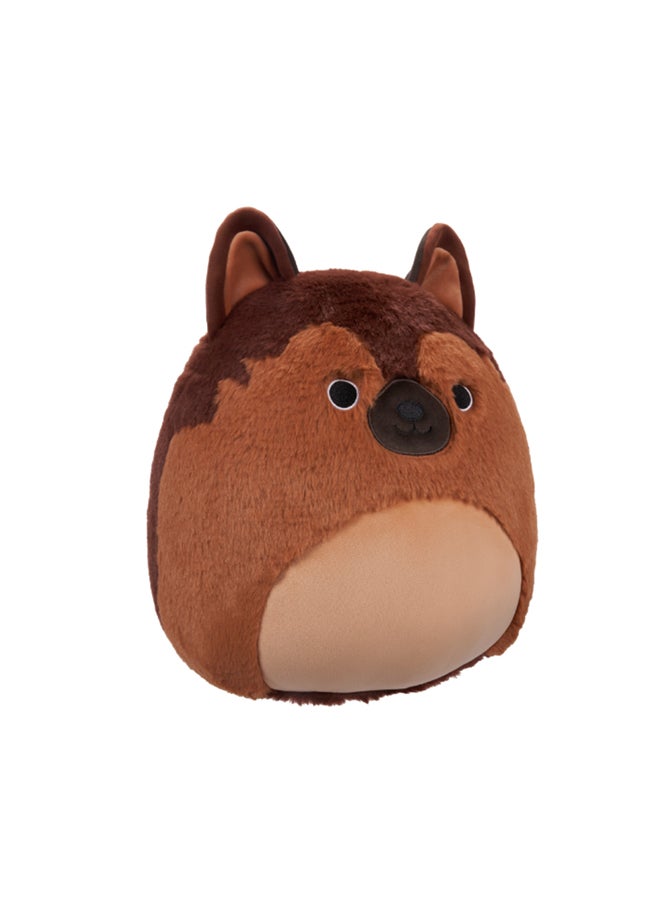 Squishmallows دمية فوزامالو متوسطة الحجم بارتفاع 12 إنش ماريو براون جيرمان شيبرد مرخصة رسميًا من كيلي توي هدية ملونة ناعمة للأطفال البنات والأولاد قابلة للغسل قابلة للعصر ملونة لجميع الأعمار  - Image 2