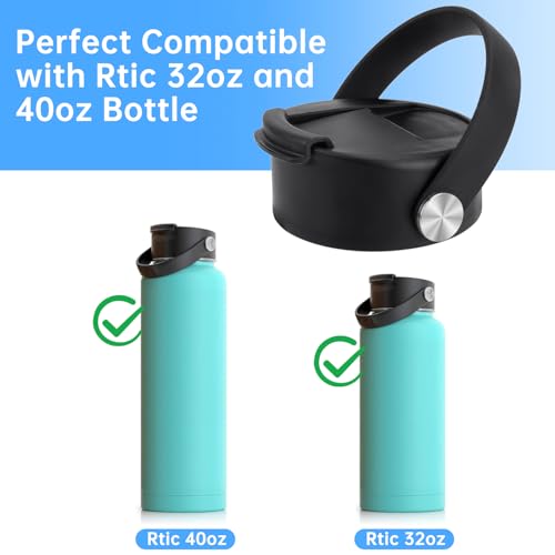 MEIJIAYOU Lids 32 oz Replacement Lid Compatible with Rtic, Convenient 32 oz Lids, Leak-proof and Dust-proof Top Replacement Lids 32 oz and 40oz Compatible with Rtic - Image 4
