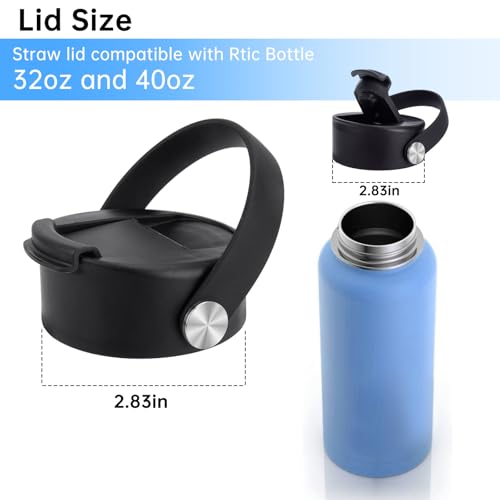 MEIJIAYOU Lids 32 oz Replacement Lid Compatible with Rtic, Convenient 32 oz Lids, Leak-proof and Dust-proof Top Replacement Lids 32 oz and 40oz Compatible with Rtic - Image 5