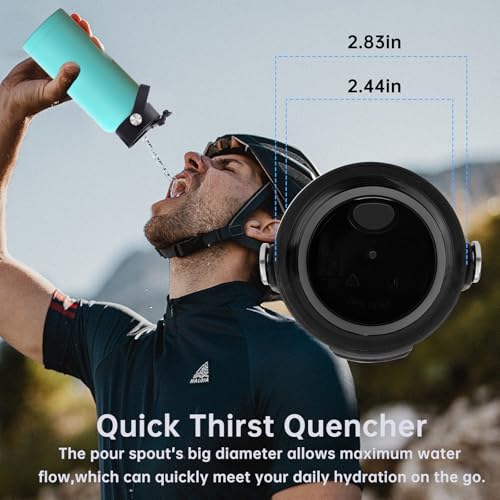 MEIJIAYOU Lids 32 oz Replacement Lid Compatible with Rtic, Convenient 32 oz Lids, Leak-proof and Dust-proof Top Replacement Lids 32 oz and 40oz Compatible with Rtic - Image 2
