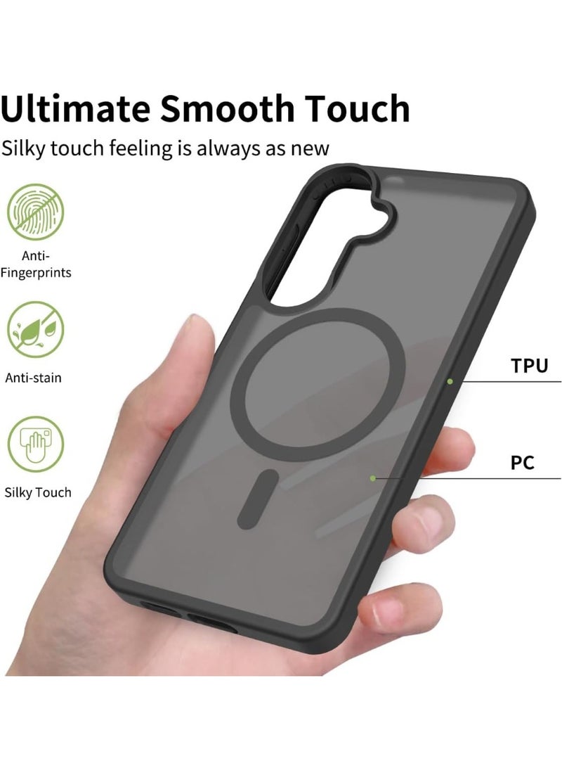 ACLIX Magnetic Case for Samsung Galaxy A37 [Shockproof & Slim] Matte Hard Back Cover with high-Grade Protection | Black - Image 4