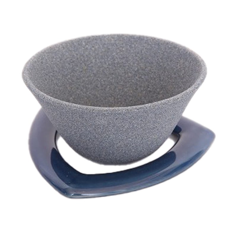 COFIL Japanese Ceramic Coffee Filter Made in Japan Reusable Dripper Blue Holder