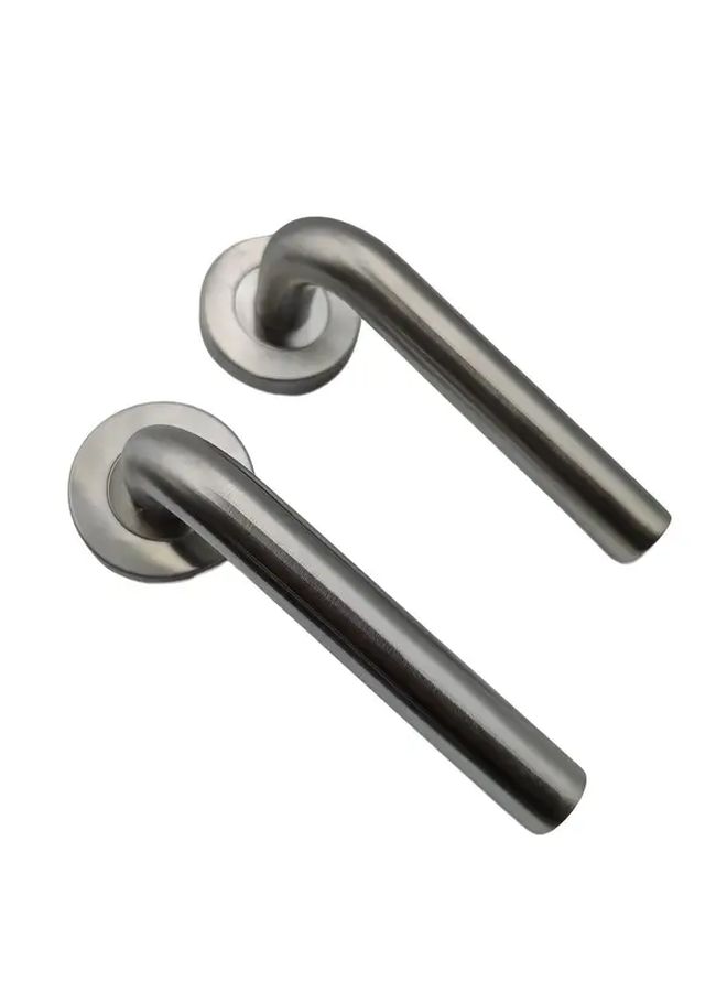 Stainless Steel Interior Door Handle Lock Reversible Non Slamming Design with Hardware - Image 5