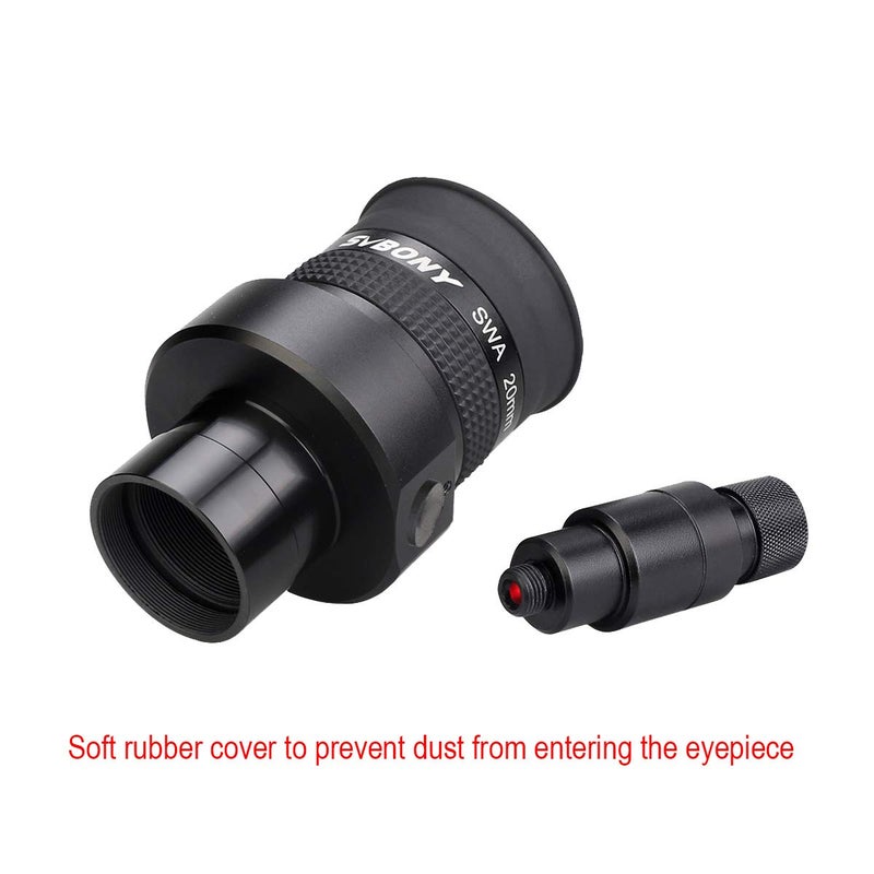 SVBONY SV152 Reticle Eyepiece 1.25 Inch Crosshair Eyepiece 20mm Illuminated Centering Telescope Eyepiece SWA 70 Degree Adjustable Telescope Accessory for Perfectly Guided Star Astrophotography - Image 5