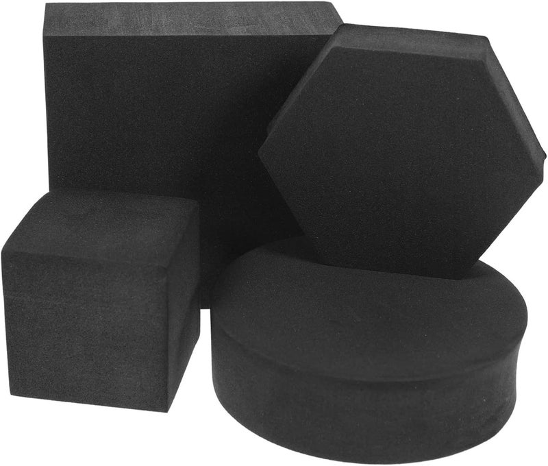 CoHEALI 4 Pack Black Photography Decorations for Food Lipstick and Jewelry - Image 1