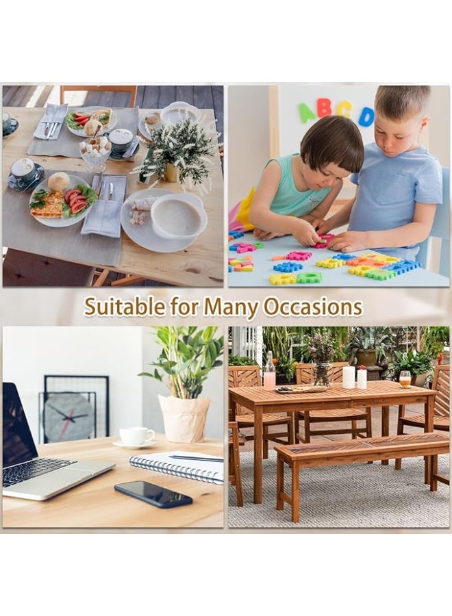 Transparent Tablecloth 220 x 140 cm, Table Film Washable, Waterproof and Oil-Resistant PVC, Prevent Scratching Desktop of Tables and Furniture - Image 5
