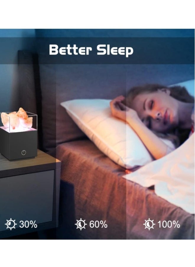 ماركة غير محددة مصباح ليلي مع جهاز عرض مجرة، مصباح ملحي مع صخرة عطرية، 7 أوضاع ألوان LED ضوء مجرة، جهاز عرض ليلي ثلاثي الأبعاد لشاشة السقف، لتزيين المنزل  - Image 4