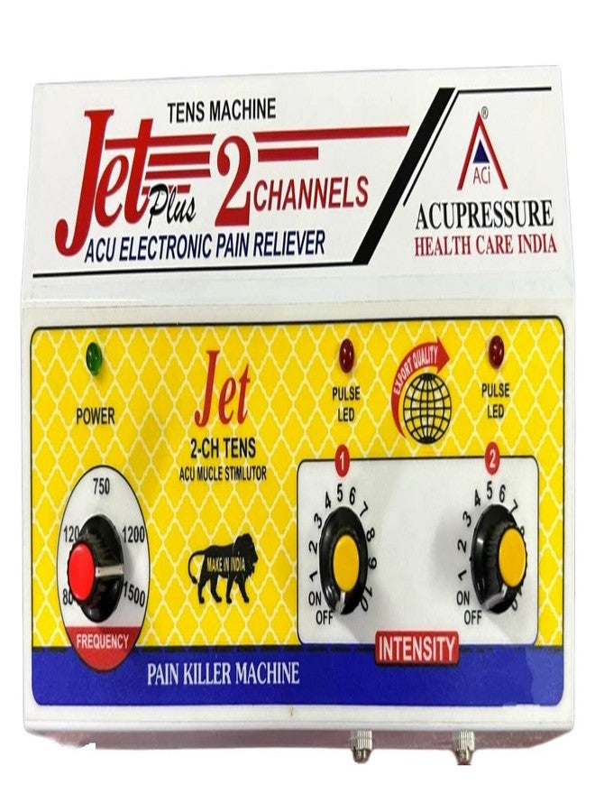 ACi Acupressure India Electronic Pain Reliever Stimulator T.N.S. Two Channels - Jet Plus - Image 5