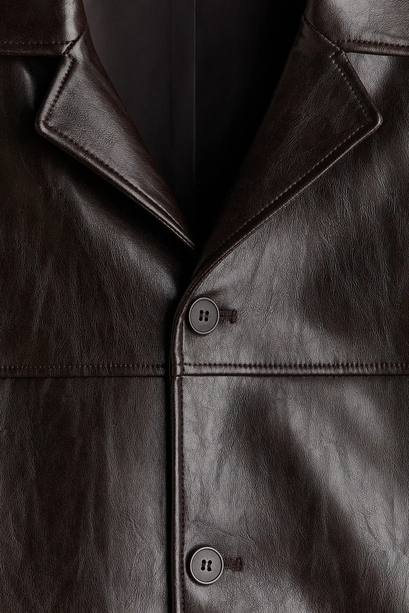 اتش اند ام جاكيت بقماش مطلي