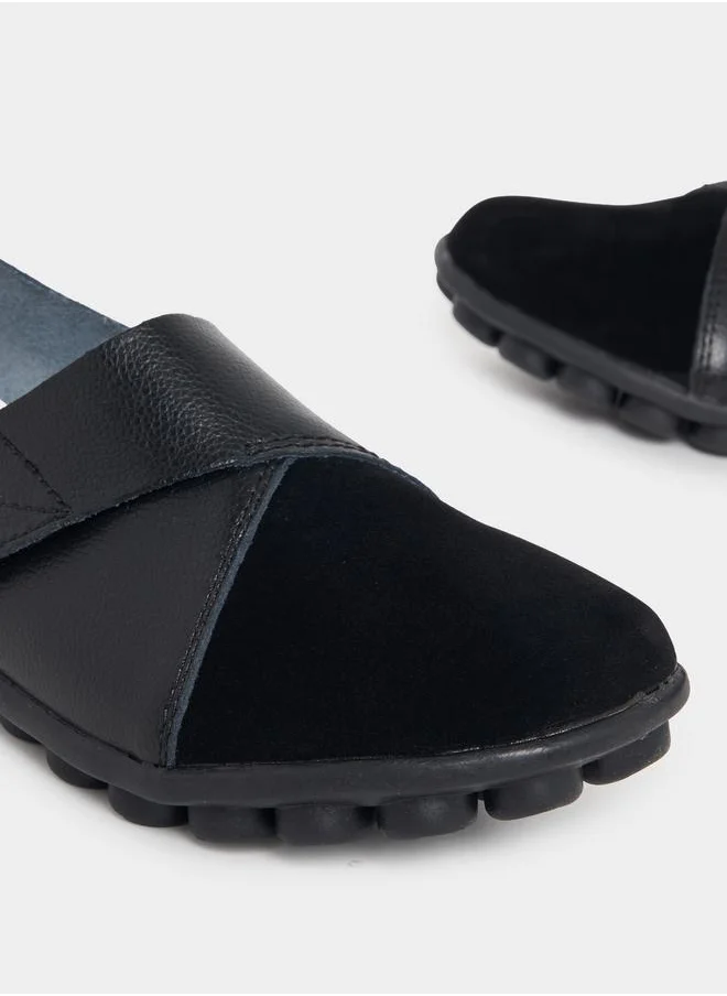 Styli Casual Slip On Shoes with Velcro Closure