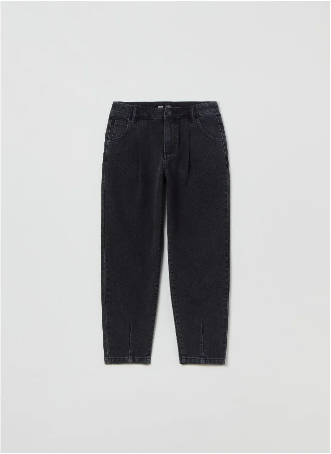 او في اس 5-pocket, mum-fit jeans.
