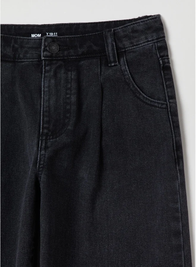 Ovs 5-pocket, mum-fit jeans.