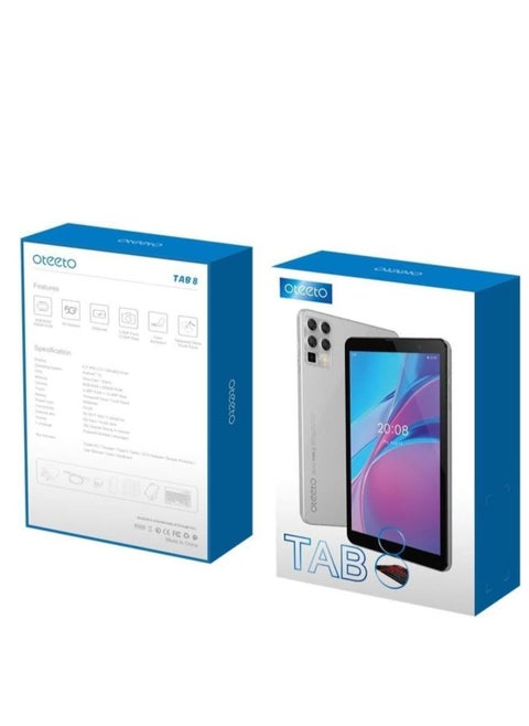 Oteeto TAB 8 Tablet with Keyboard - 8" HD IPS Screen (256GB + 8GB) Purple